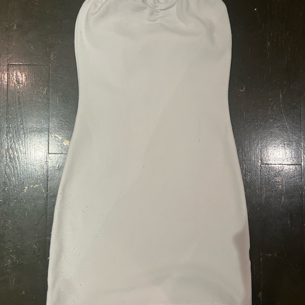 Frankie's Bikinis Strapless White Dress